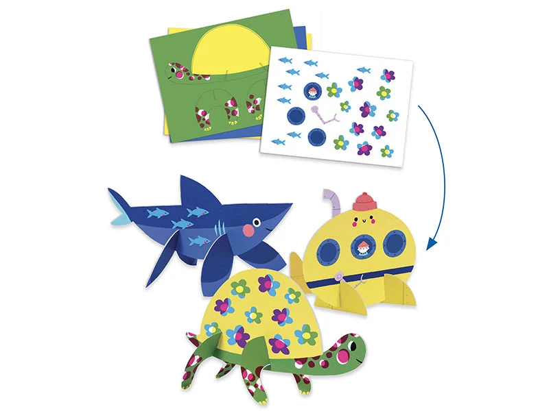 Coffret multi-activités des petits - La mer et ses plaisirs - Djeco