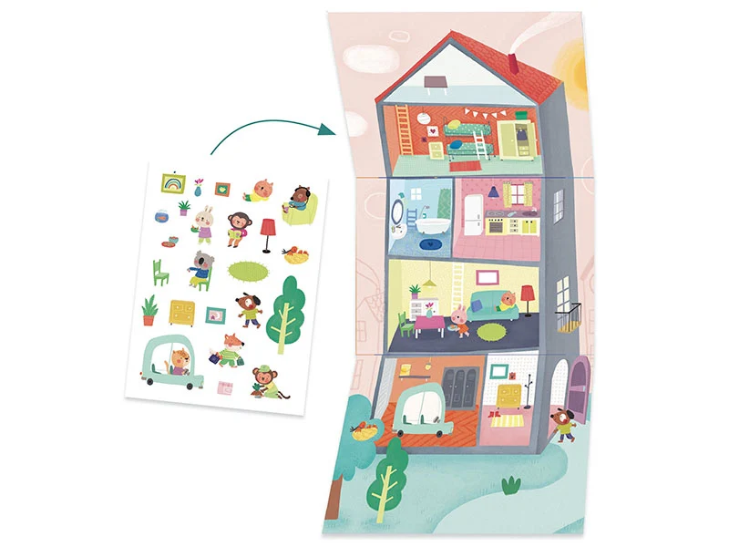 Coffret multi-activités des petits - Les animaux et leurs maisons