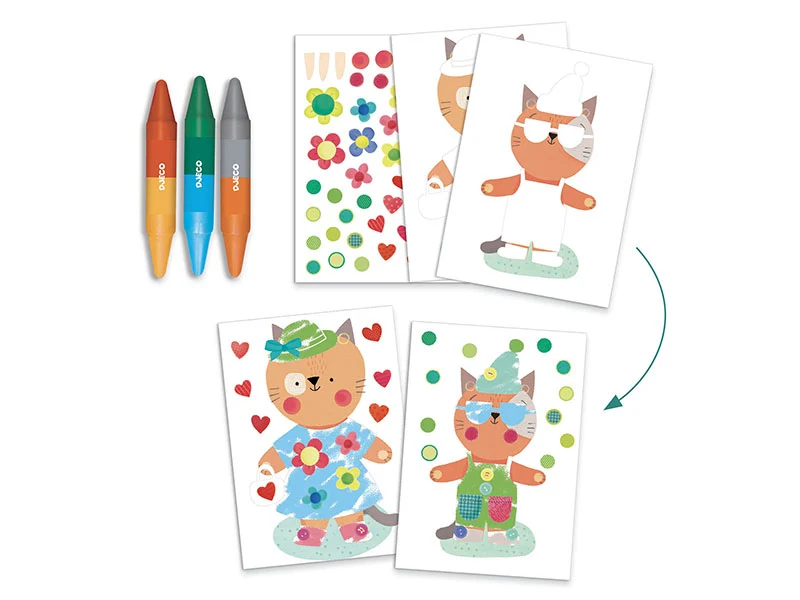 Coffret multi-activités des petits - Les animaux et leurs maisons
