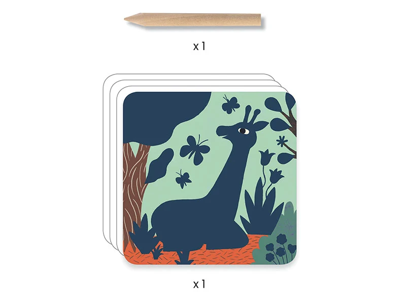 Cartes à gratter des petits - Grosses bêtes