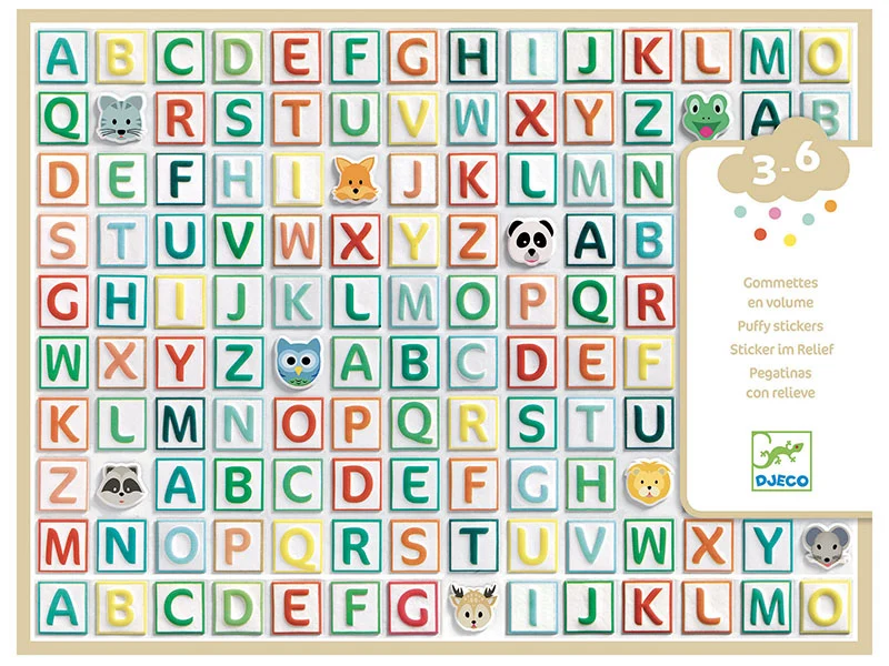 Gommettes alphabet