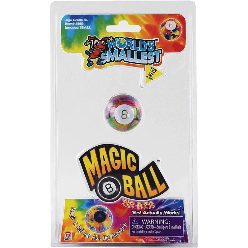 World's Smallest Magic 8 Ball - Tie Dye