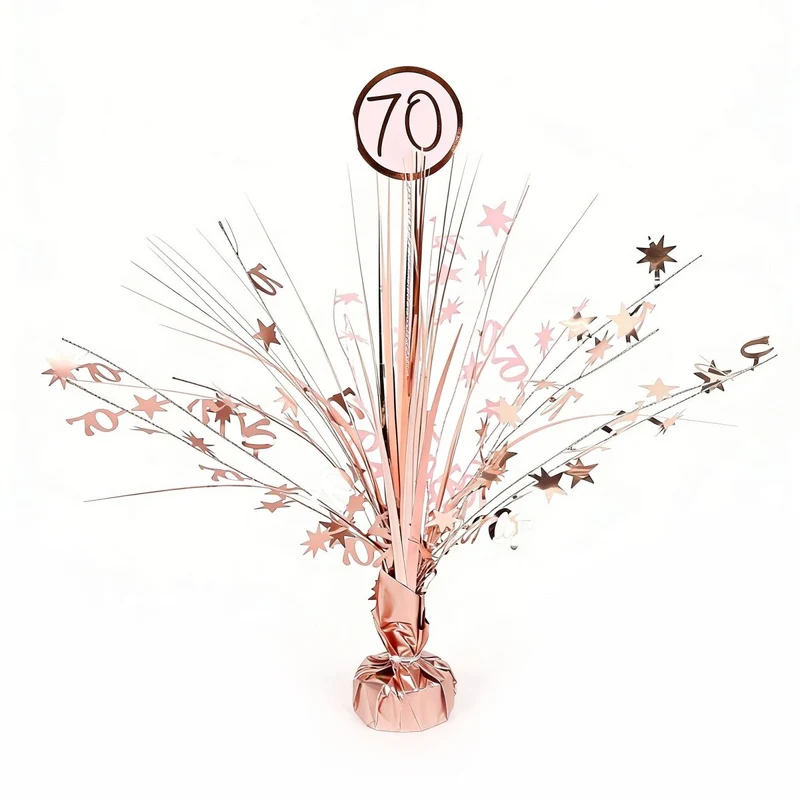 Rosé Celebration 70th Birthday Centerpiece, 18 Inches, 1 Count
