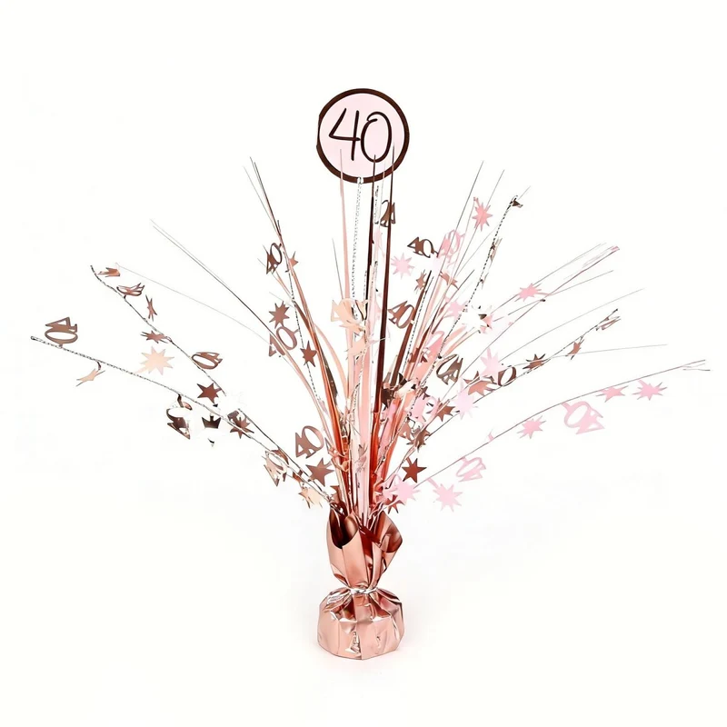 Rosé Celebration 40th Birthday Centerpiece, 18 Inches, 1 Count