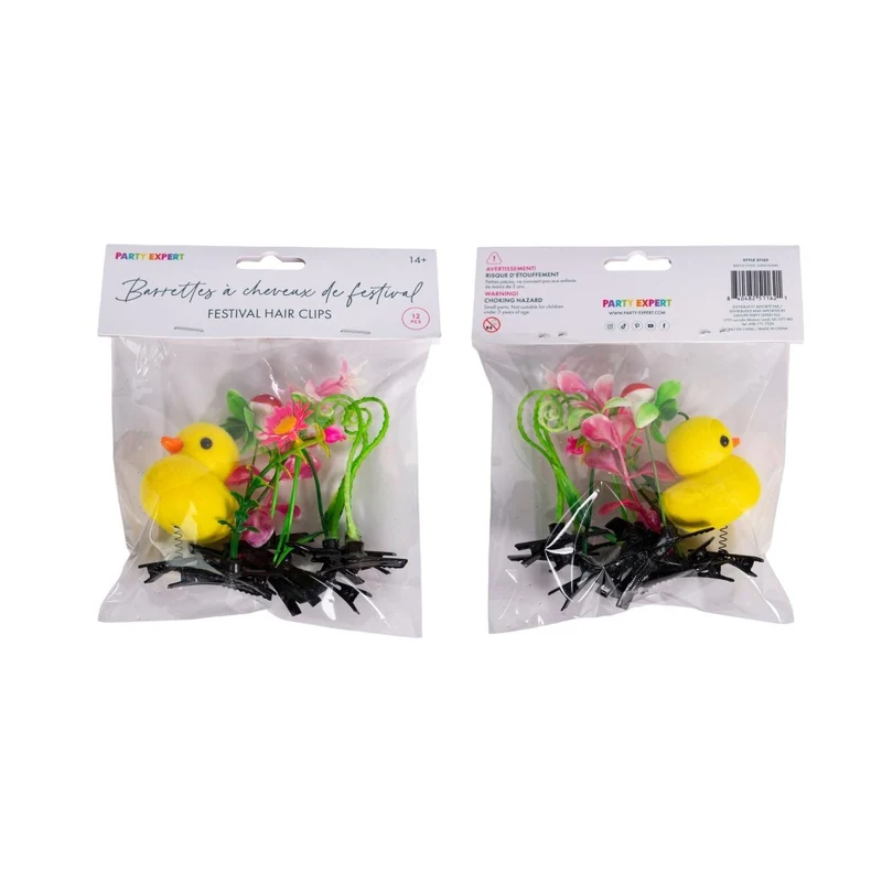 Festival Hair Clip, 12 Count