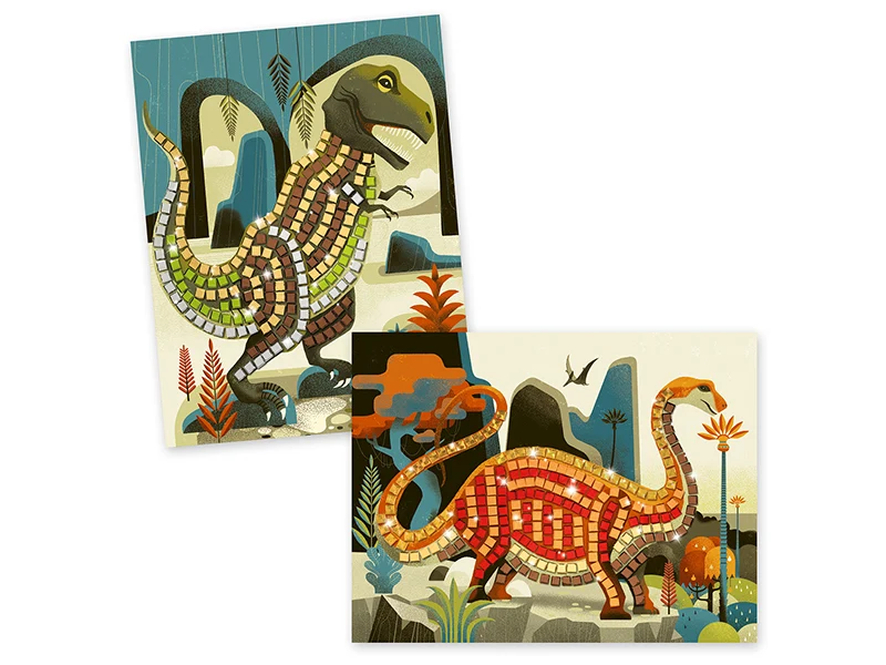 Mosaïques - coffret de collage - Dinosaures