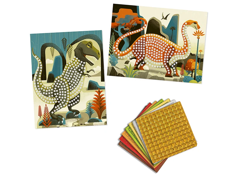 Mosaïques - coffret de collage - Dinosaures