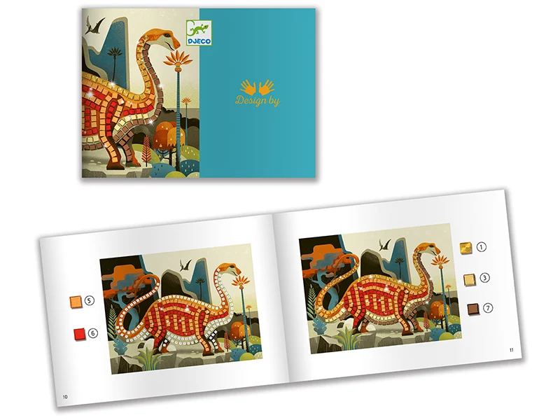 Mosaïques - coffret de collage - Dinosaures