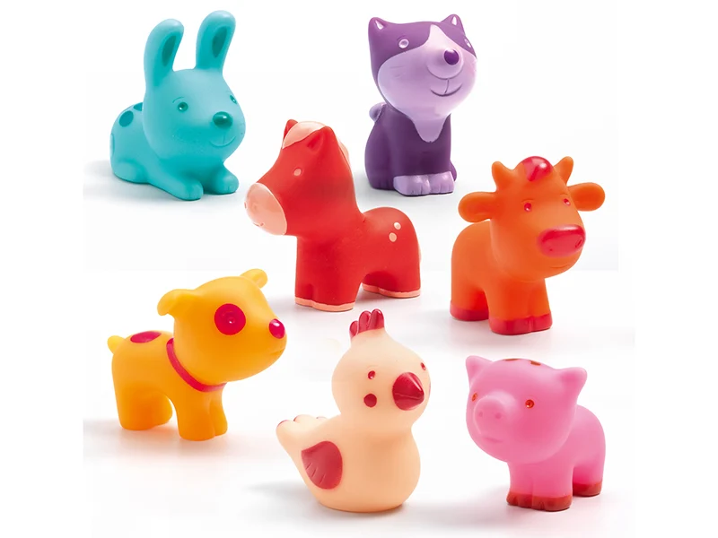 Animaux en plastique souple pour tout-petits -Troopo-farm