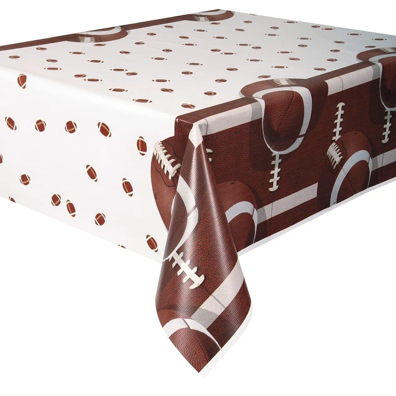 Football Party Plastic Tablecover