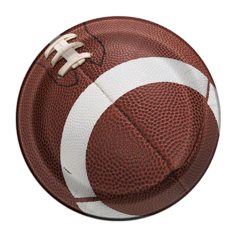 Football Party Dessert Plates, 7 inches, 8 Count