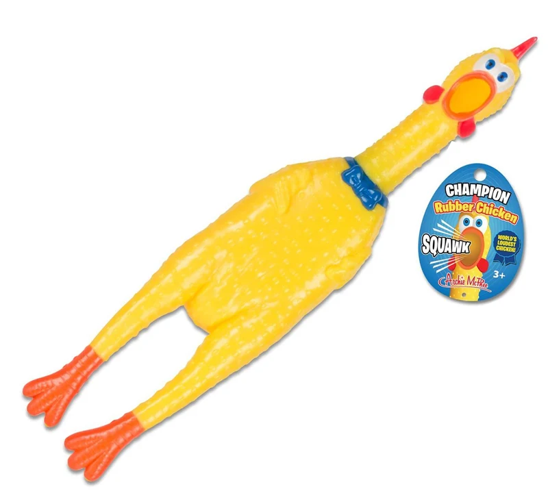 Rubber Chicken that Squawks - 13" long