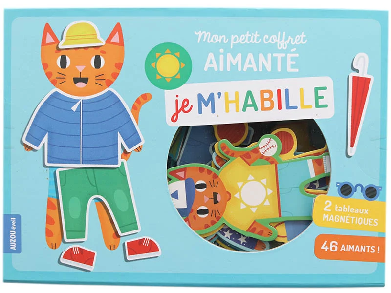 Mon petit coffret aimanté - Je m'habille - Auzou