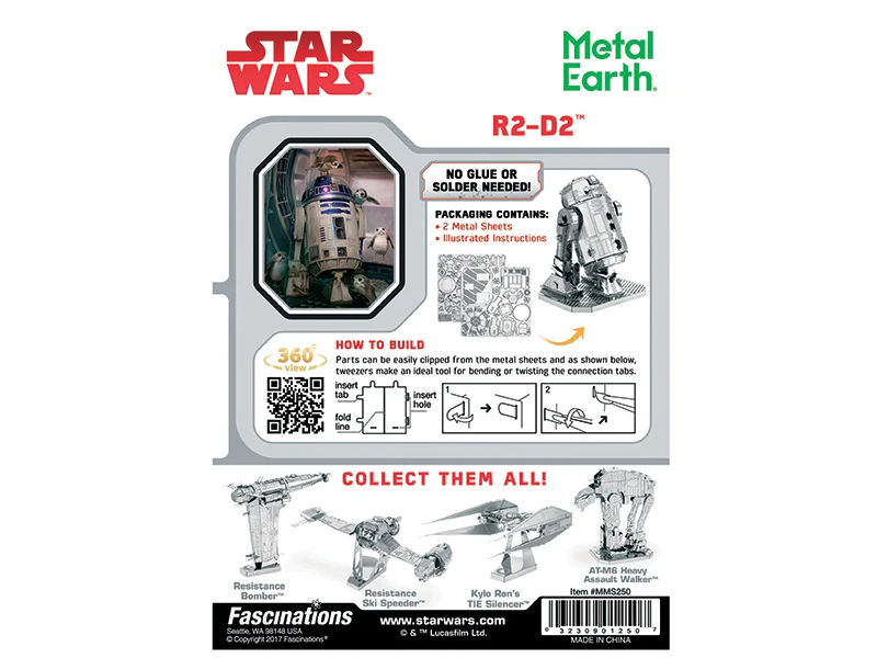 Maquette 3D Star Wars - R2D2 en métal