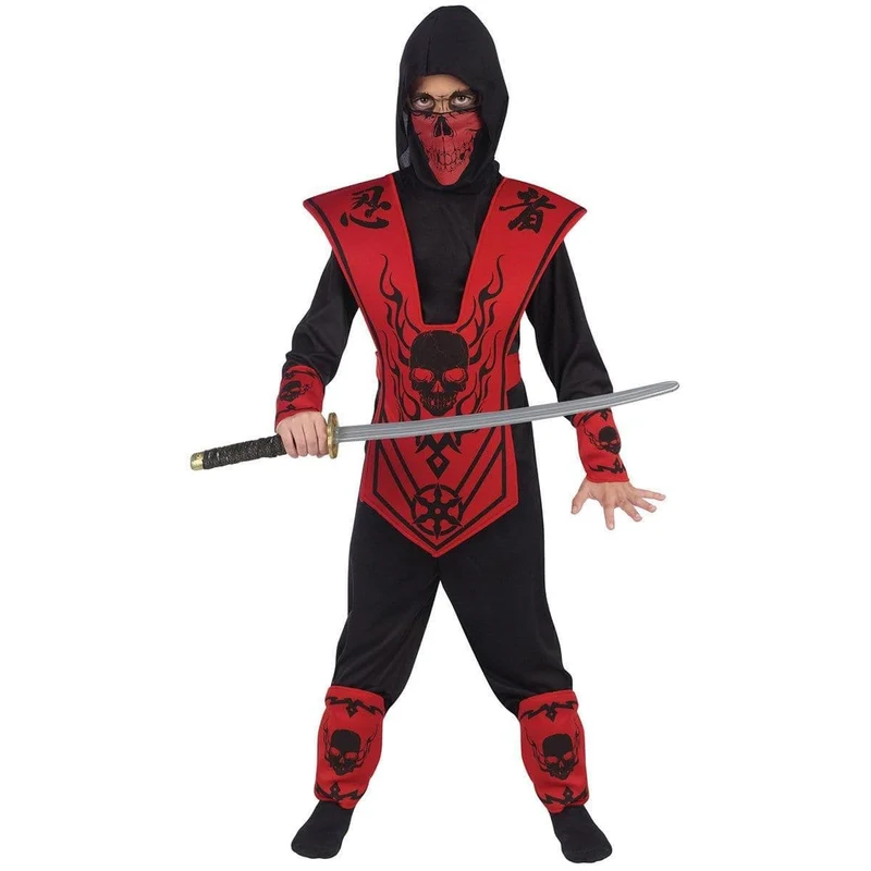 Red Skull Lord Ninja Costume for Kids
