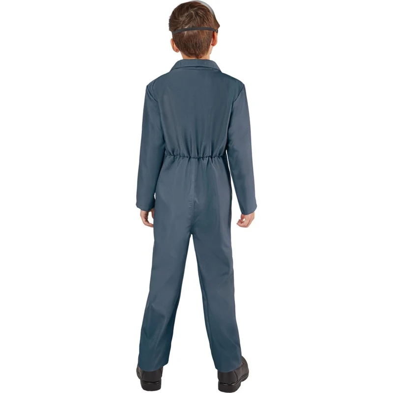 Halloween Michael Myers Costume for Kids, Blue Jumpsuit