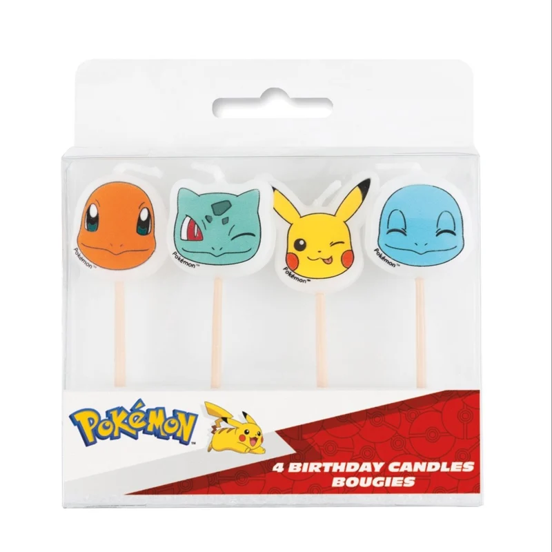 Pokémon Pick Birthday Candles, 4 Count