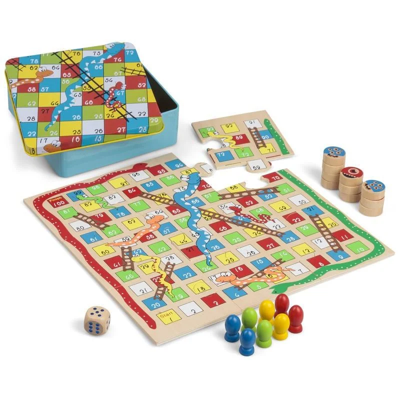 Snakes Ladder Tic Tac Toe / Jeu de l'échelle et du morpion