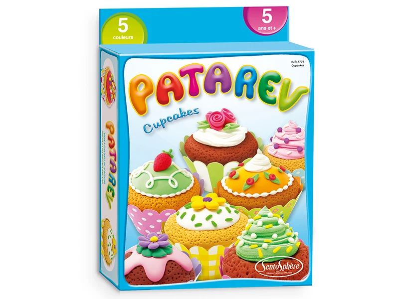 Pate à modeler Patarev - blister - cupcakes