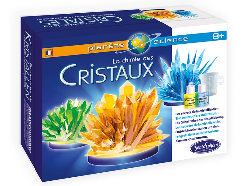 Coffret d'expériences scientifiques -La chimie des cristaux