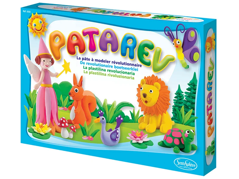Patarev - coffret de 6 pots de 18 g de pâte à modeler