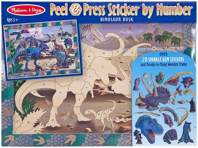 Melissa & Doug Peel Press Dinosaur / Autocollant dinosaure à décoller et à presser