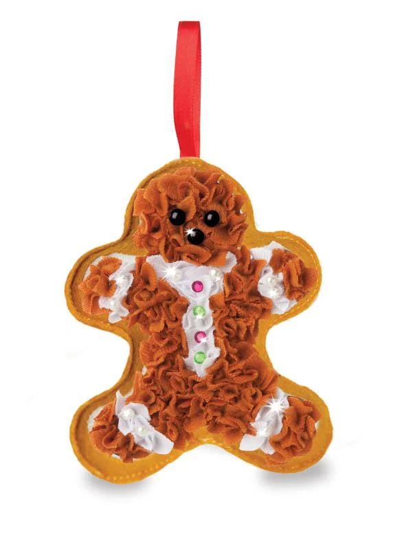 Plush Craft Gingerbread Man / Bonhomme en pain d'épices artisanal en peluche