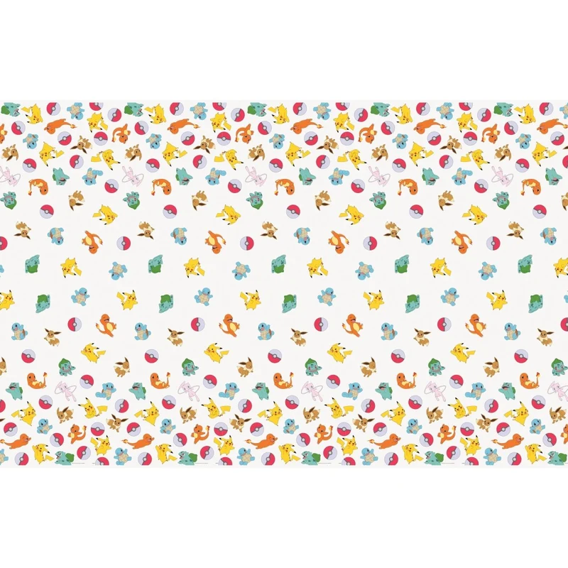 Pokémon Rectangular Plastic Table Cover, 54 x 84 Inches, 1 Count