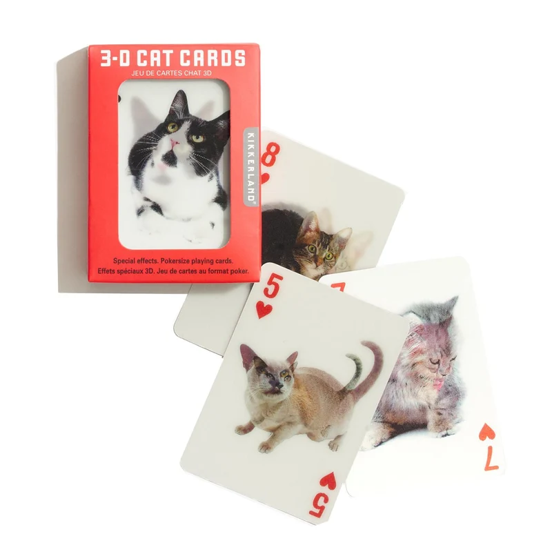 3D Cat Playing Cards