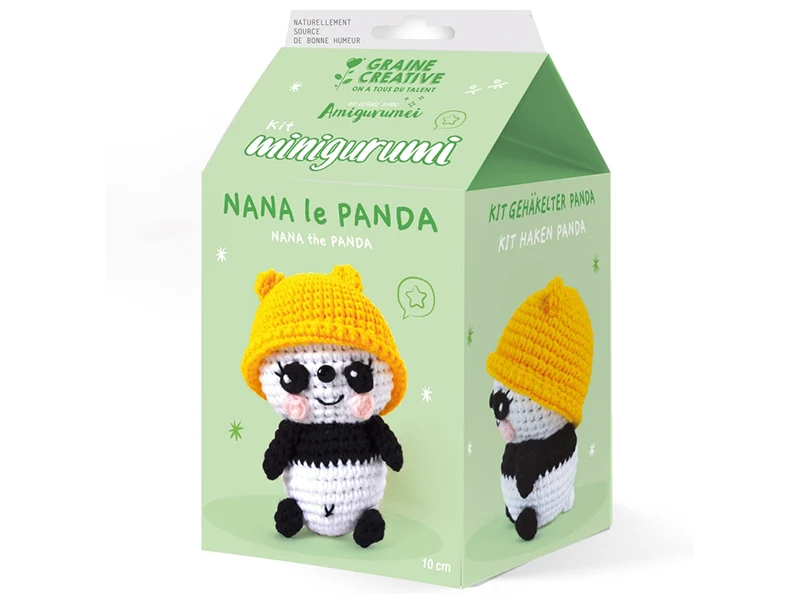 Kit Minigurumi - Panda 10 cm - Graine Créative