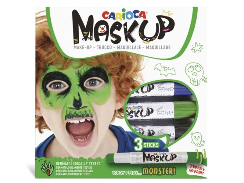 3 sticks de peinture sur visage - Maskup Monstre - Carioca