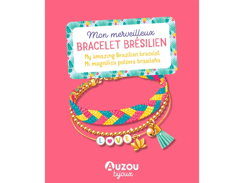 Kit créatif Mon merveilleux bracelet brésilien - Auzou