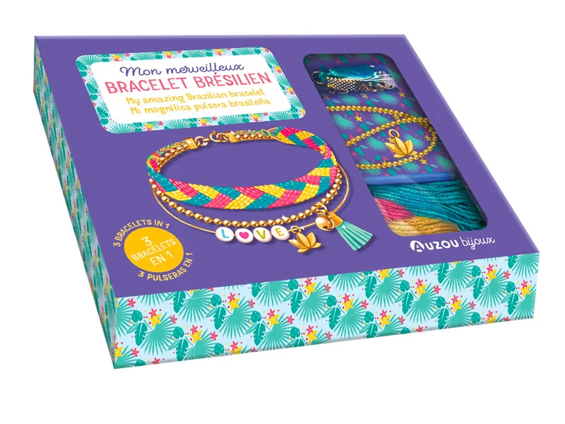 Kit créatif Mon merveilleux bracelet brésilien - Auzou