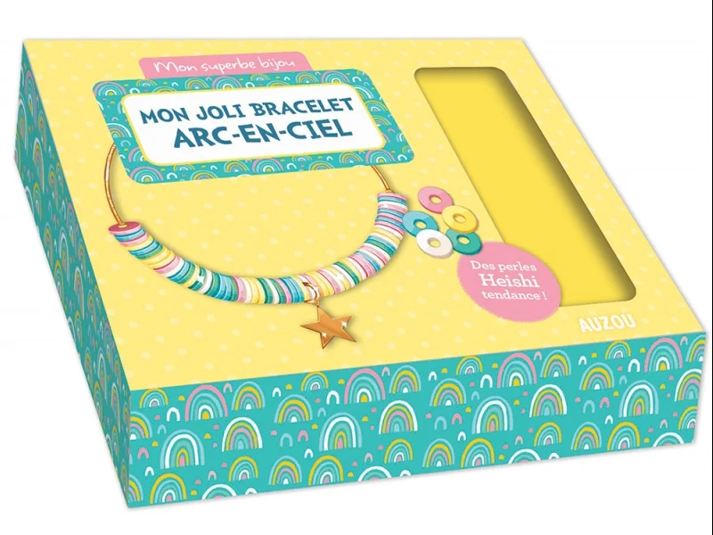 Kit créatif - mon joli bracelet arc-en-ciel - Mon superbe bijou - Auzou