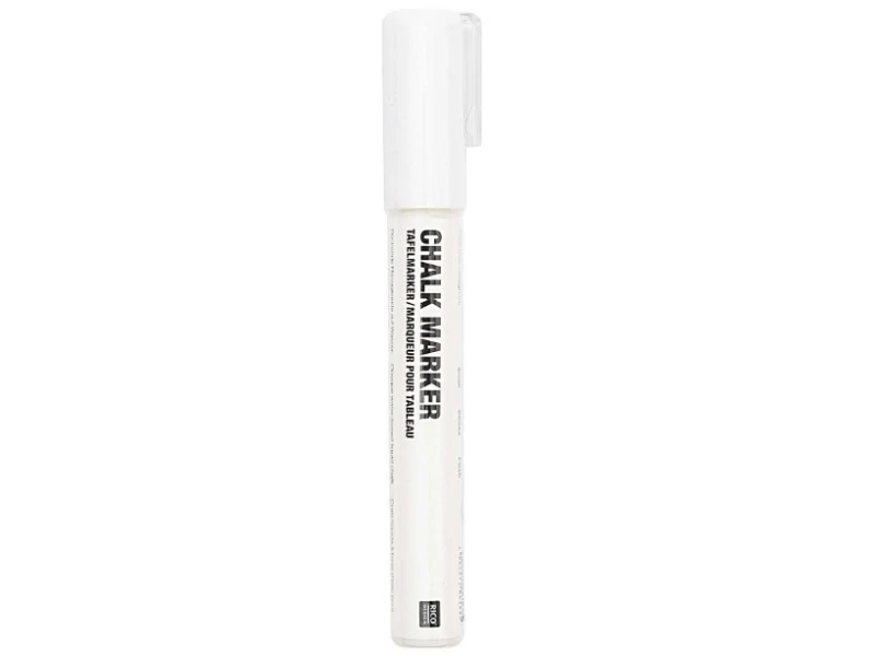 Marqueur craie pour dessiner sur les vitres et les ardoises - blanc