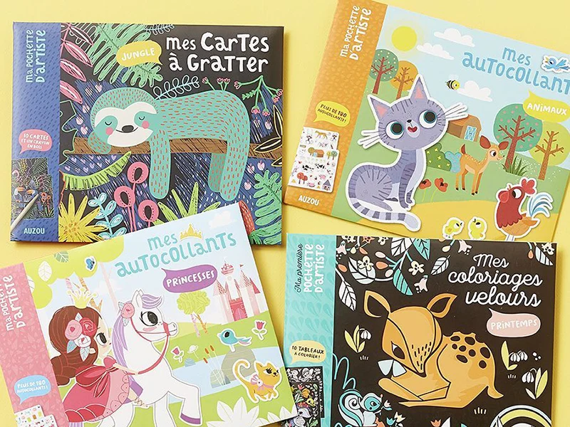 Cahier Mes 500 autocollants - les bébés animaux - Auzou