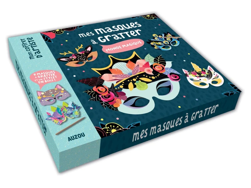 Coffret mes masques à gratter - Auzou