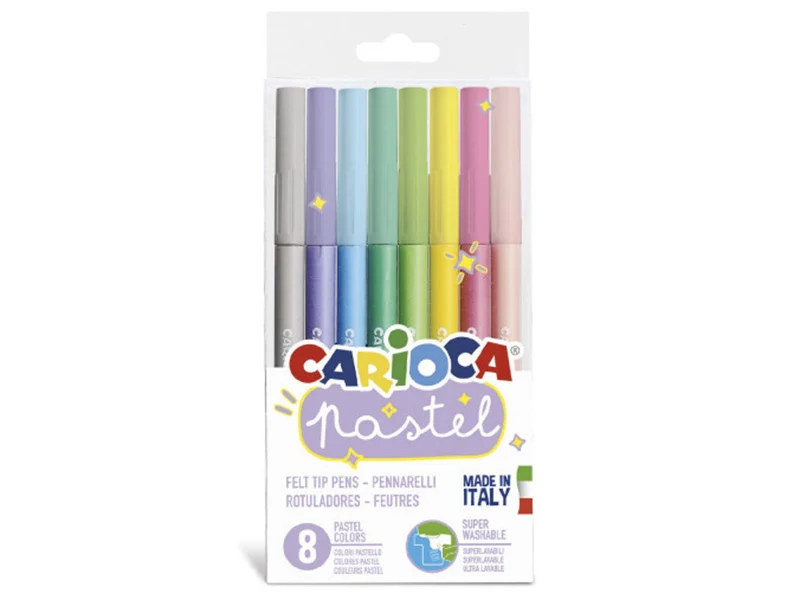 Set de 8 feutres pastel - Carioca