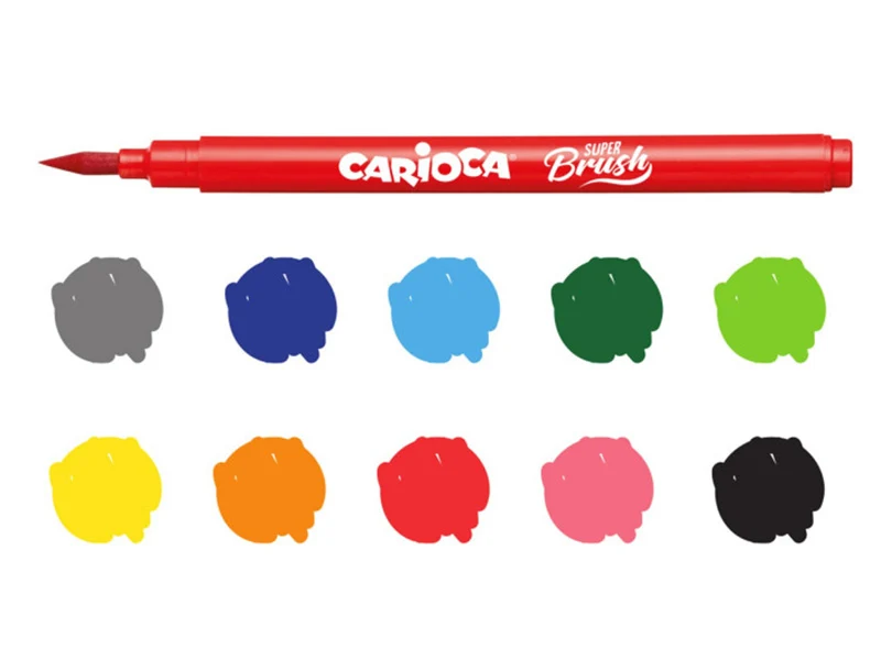 Set de 10 feutres Brush - Carioca Super Brush