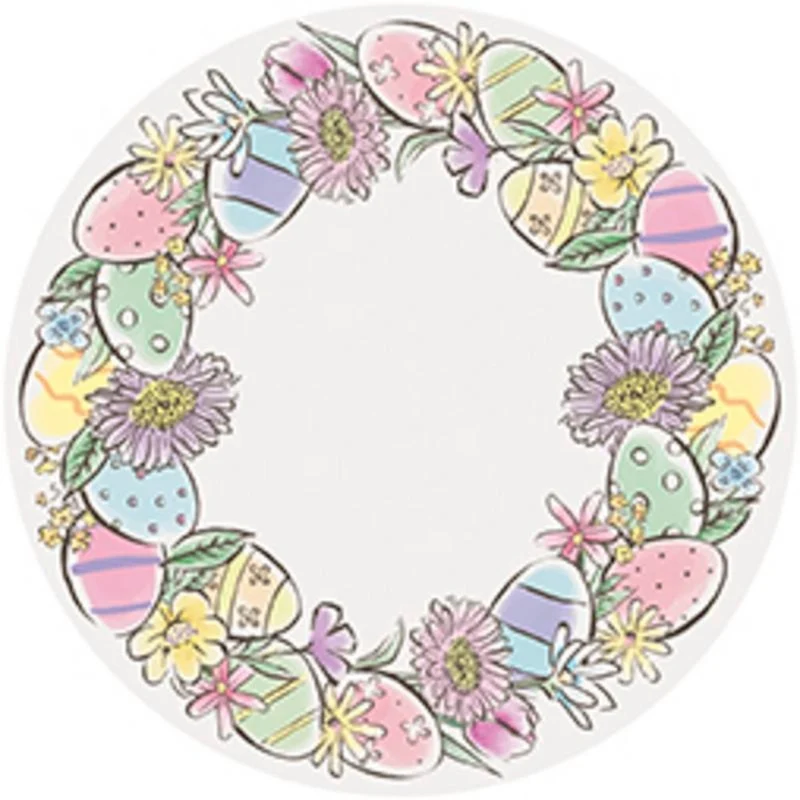 Easter Whimsy Paper Placemats, 14 Inches, 8 Count