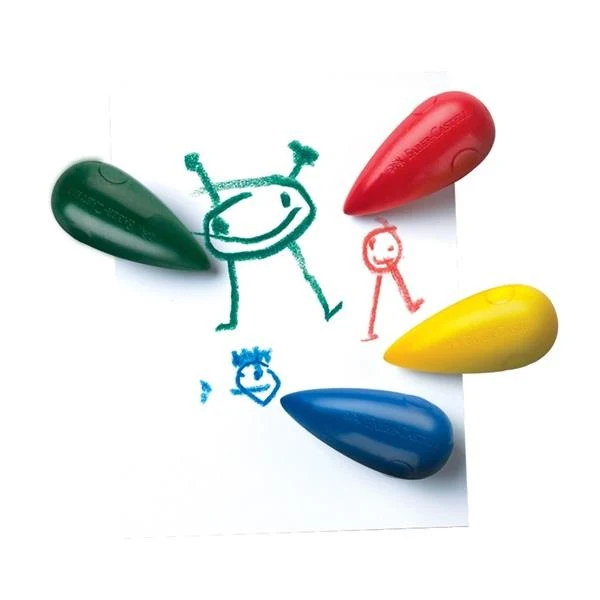Faber Castell Pre-school Drop Shape Crayons / Crayons en forme de goutte pour enfants d'âge préscolaire