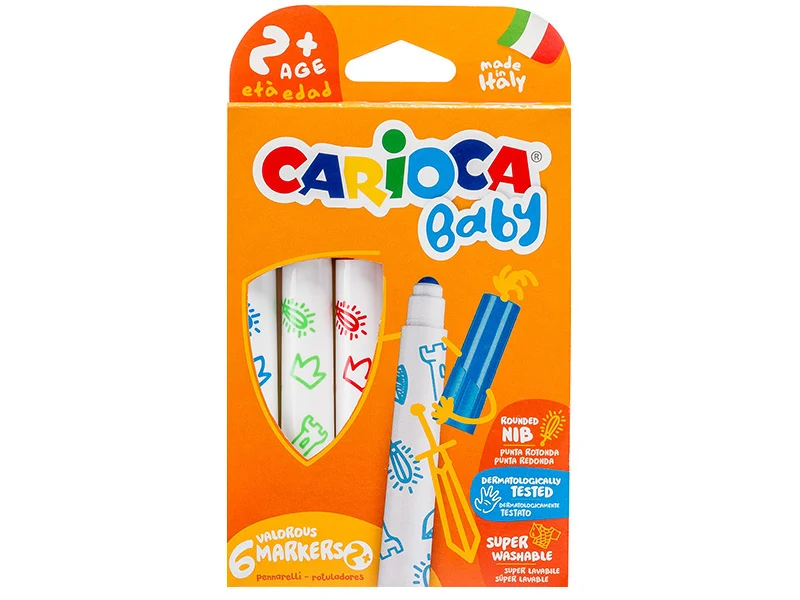 Set de 6 feutres 2+ - Carioca Baby