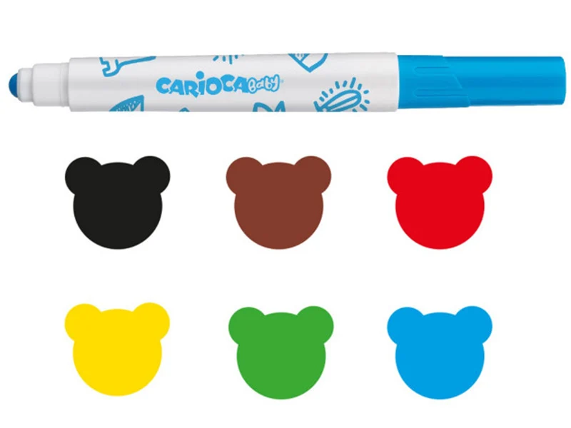 Set de 6 feutres 2+ - Carioca Baby