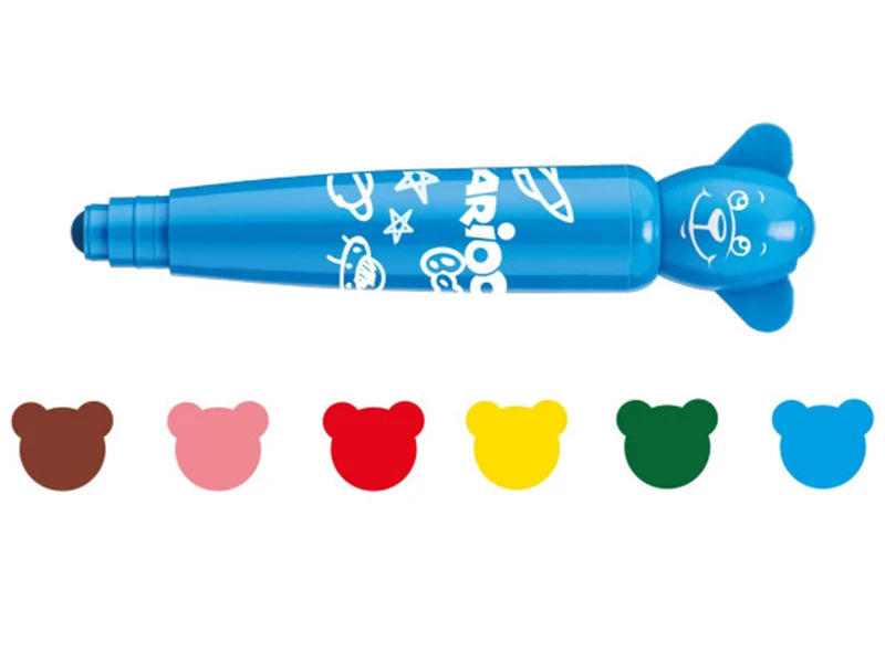 Set de 6 feutres marqueurs 1+ - Carioca Baby Teddy