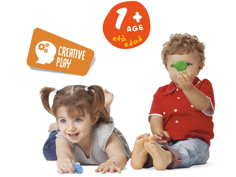 Set de 6 feutres marqueurs 1+ - Carioca Baby Teddy