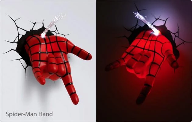 Marvel Spider-Man Hand Night Light / Veilleuse à main