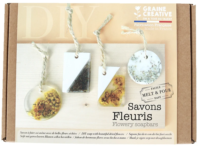 Coffret Savons fleuris à faire soi-même