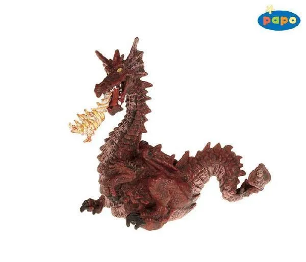 Papo Figurine Dragon with Flames (Red) / Dragon avec des flammes (rouge)
