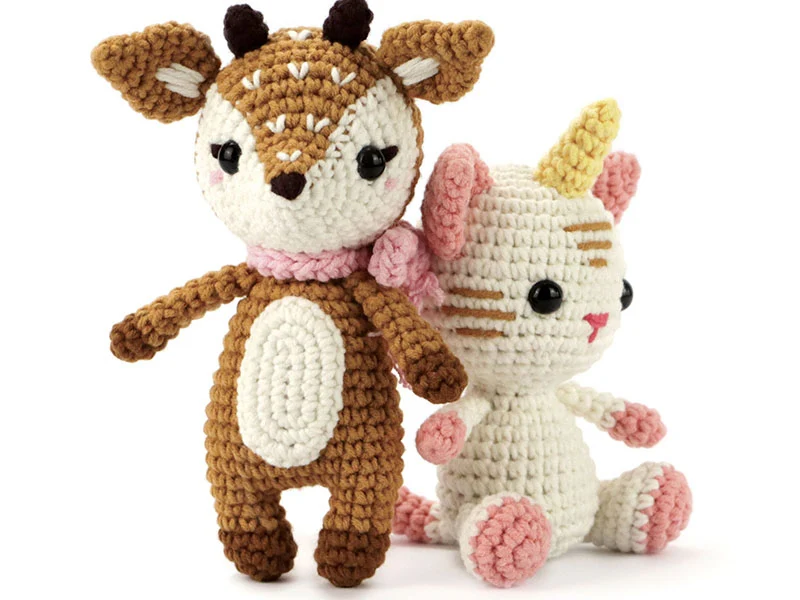 Kit crochet chat licorne 150 mm