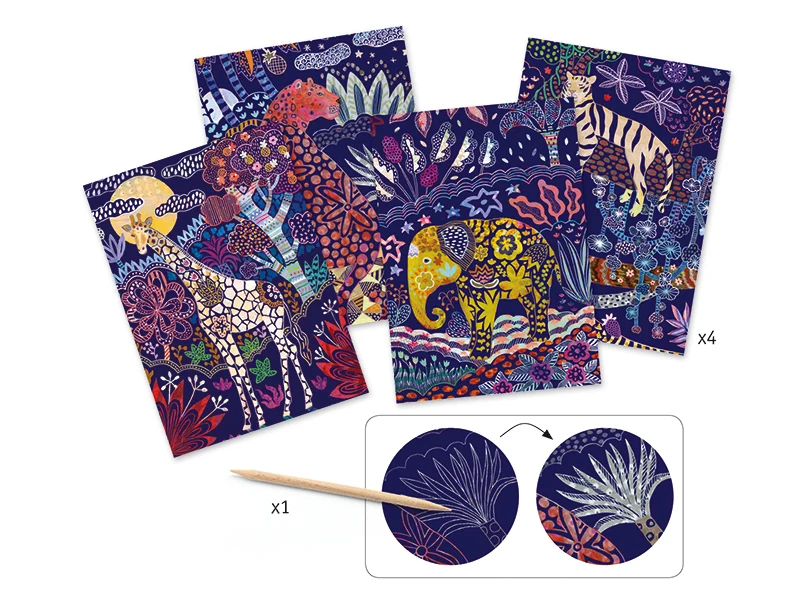 Cartes à gratter - Nature luxuriante